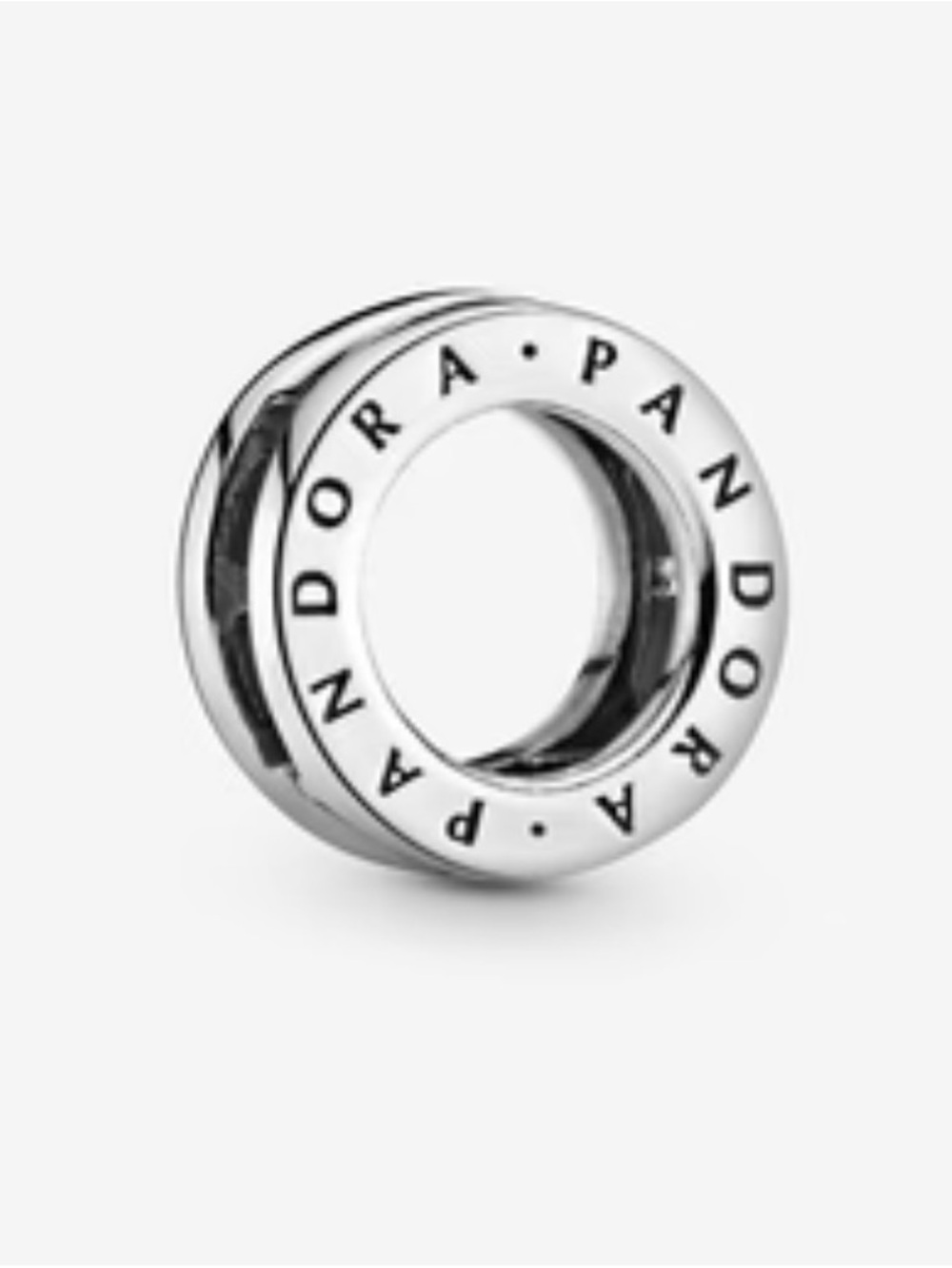 Pandora Logo Circle Clip Charm